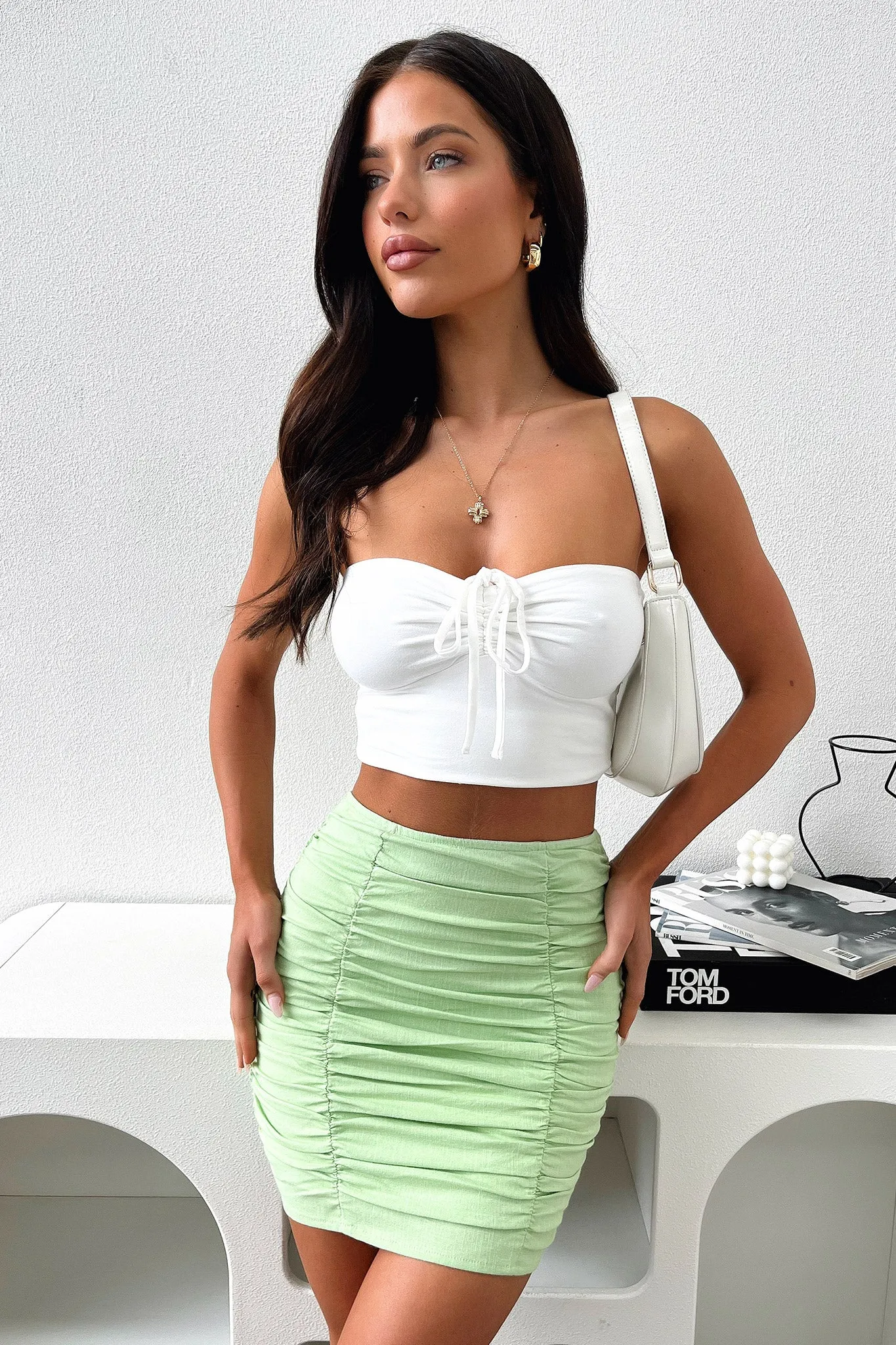 Polo Skirt - Lime Green