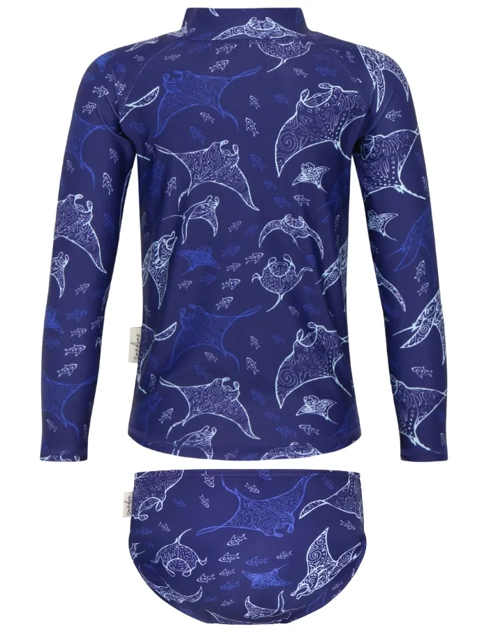 Rash Guard Bikini Set Ocean Manta