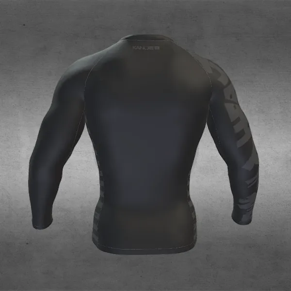 Rashguard Maneca Lunga KANO KIMONOS Signature 2.0 - Negru - Barbati