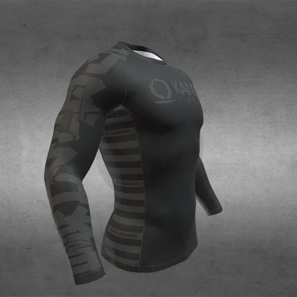 Rashguard Maneca Lunga KANO KIMONOS Signature 2.0 - Negru - Barbati