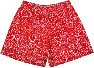 RF Mesh Rose Shorts - Red