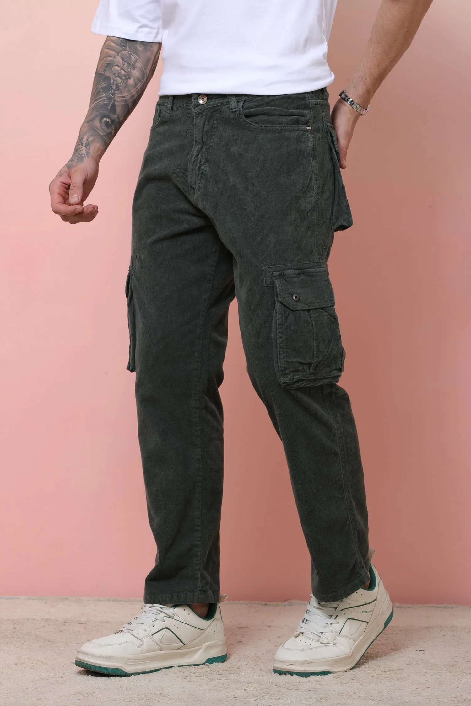RFD Corduroy Grey Cargo for Men