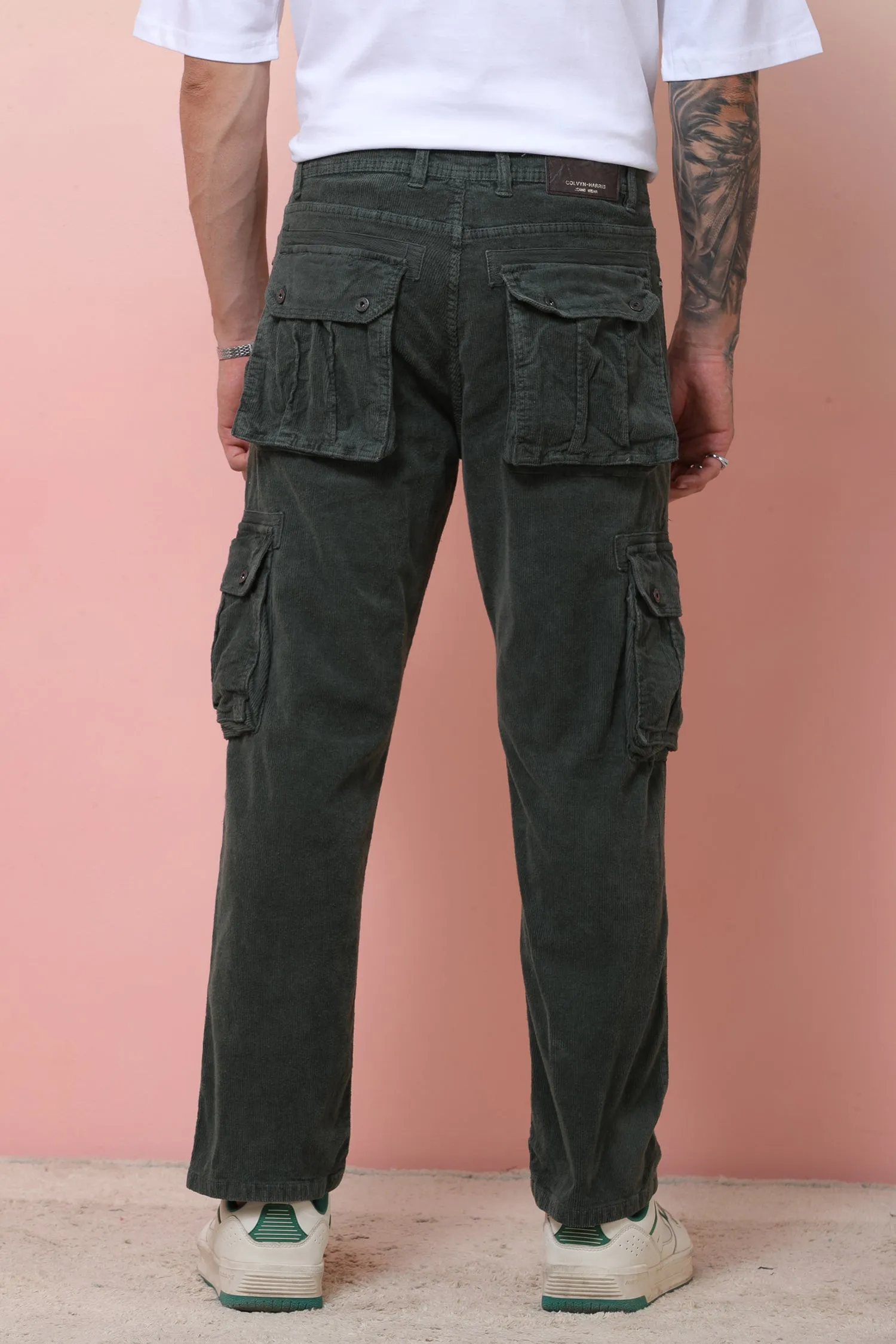 RFD Corduroy Grey Cargo for Men