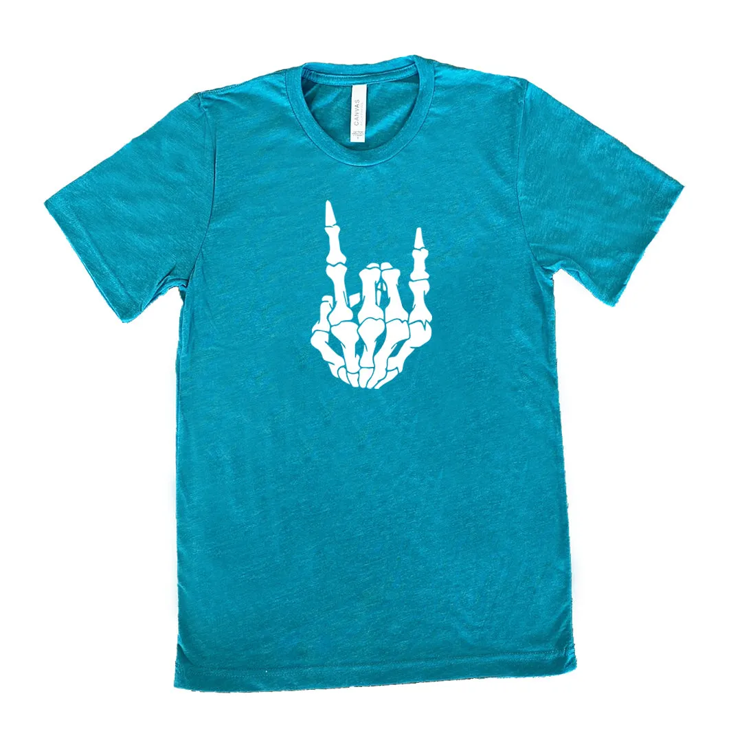Rocker Skeleton Hand Shirt Unisex