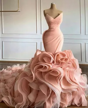 Ruffle Wedding Dress / Wedding Gowns|