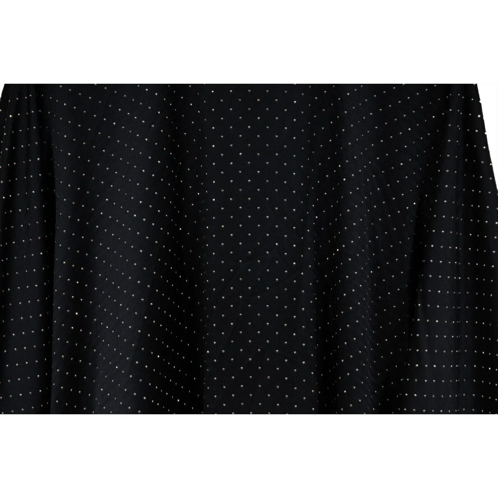 Runway Oversized Studded Button Down Shirt IT 41 16 Front Tie Silk