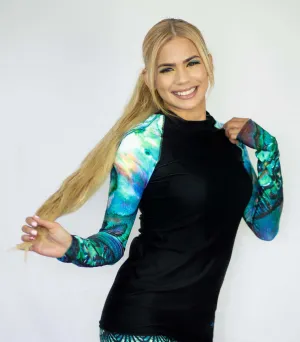SAMPLE - Abalone Mermaid Rash Guard - XL