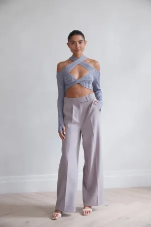San Sloane Chantal Wide Leg Pant Stormy