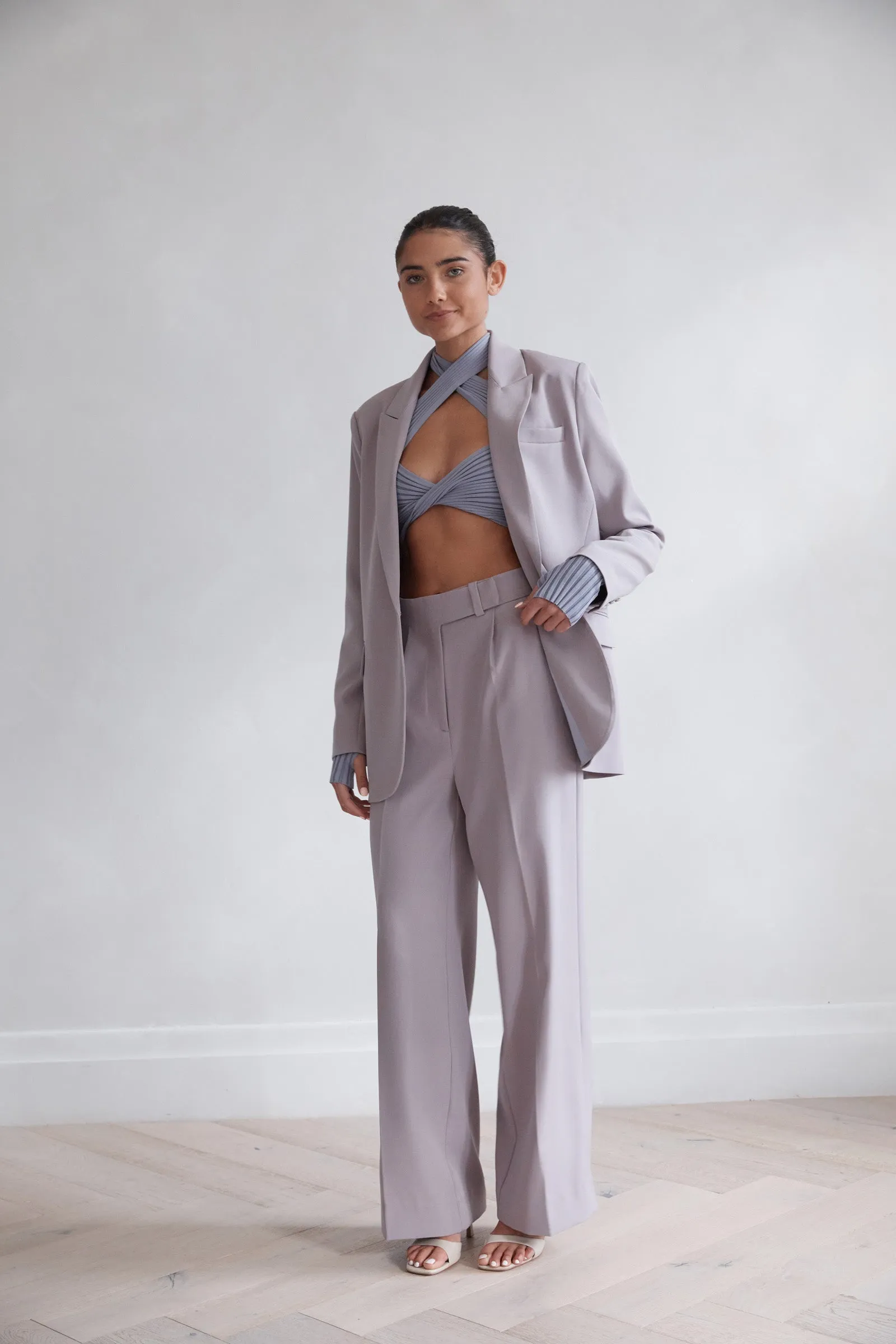 San Sloane Chantal Wide Leg Pant Stormy