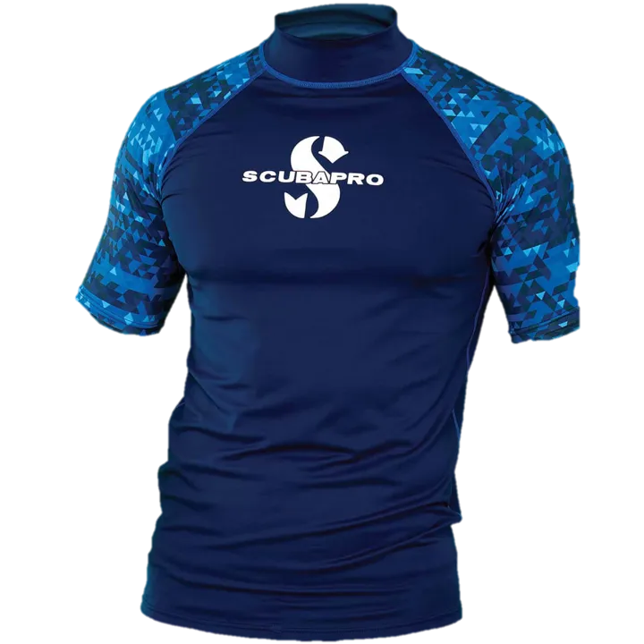 ScubaPro Aegean Rash Guard Mens, Short Sleeve (UPF50)
