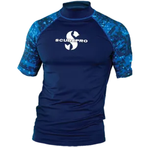 ScubaPro Aegean Rash Guard Mens, Short Sleeve (UPF50)