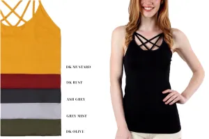 Seamless Criss Cross Caging Cami Tank