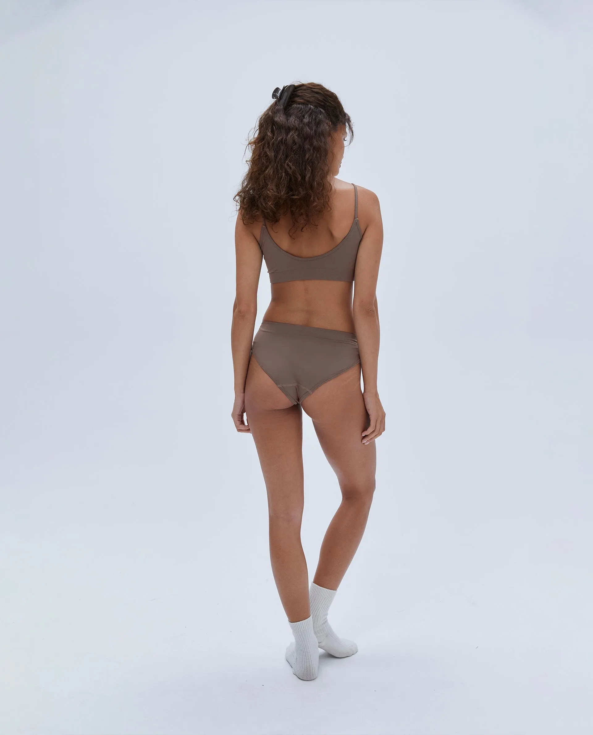 Seamless Intimate Bralette - Pebble Brown