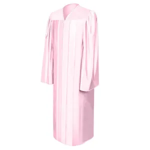 Shiny Pink High School Graduation Gown