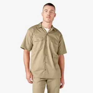 Short Sleeve Work Shirt, Khaki