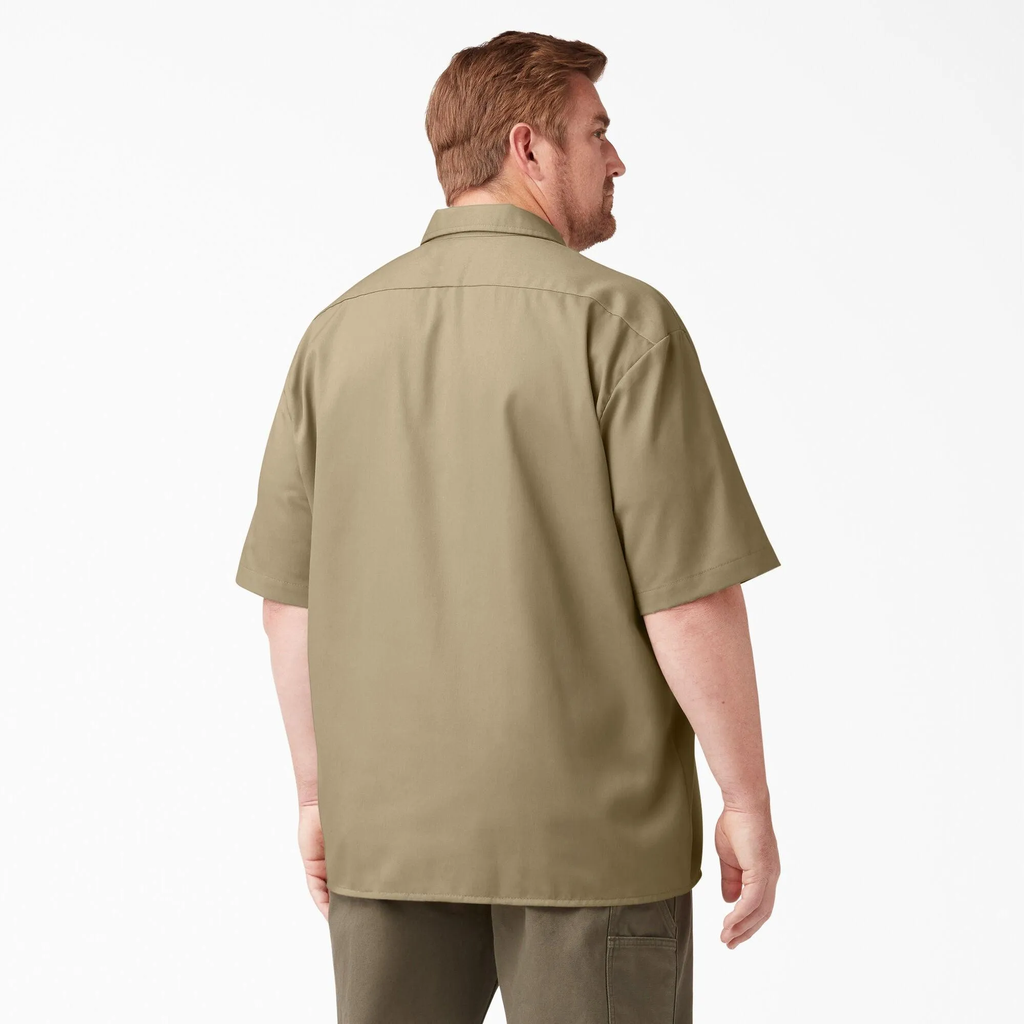 Short Sleeve Work Shirt, Khaki