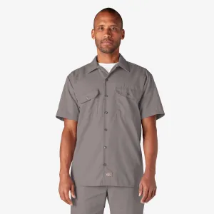 Short Sleeve Work Shirt, Silver