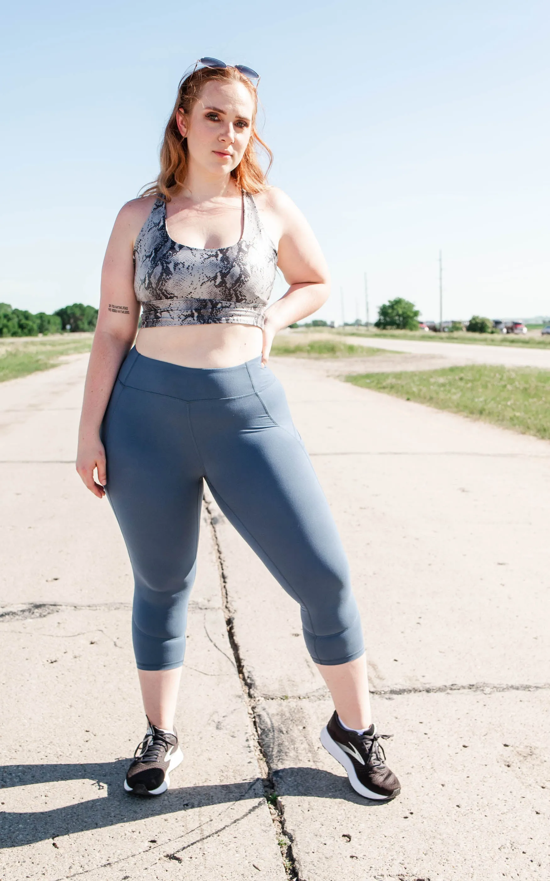 Snake Chintz Strappy Back Bralette- Rae Mode - Final Sale