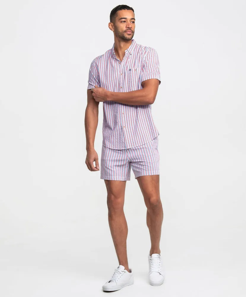Southern Shirt Co - Clubhouse Seersucker Baja Shirt