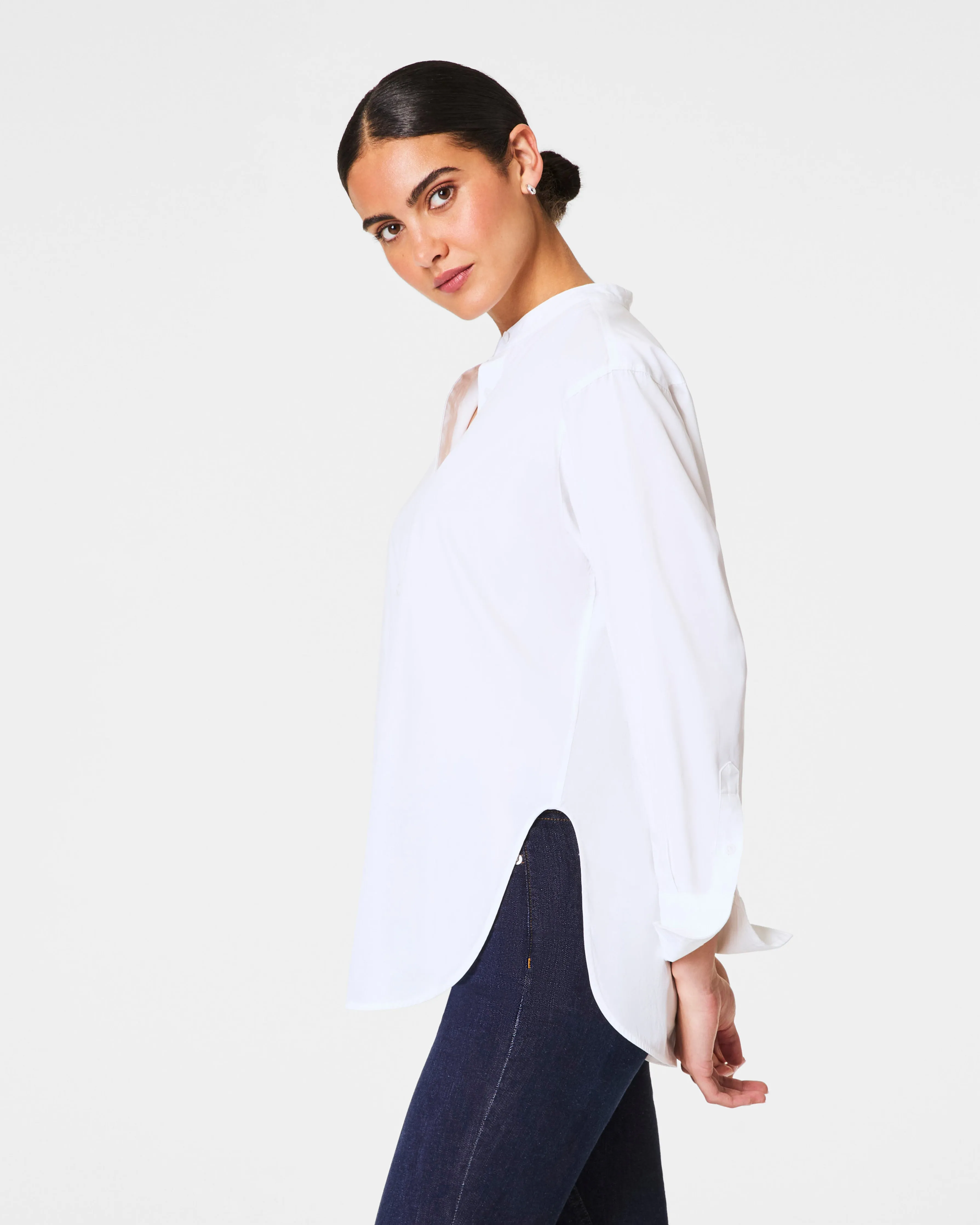 SPANX® Poplin Button-Up Tunic