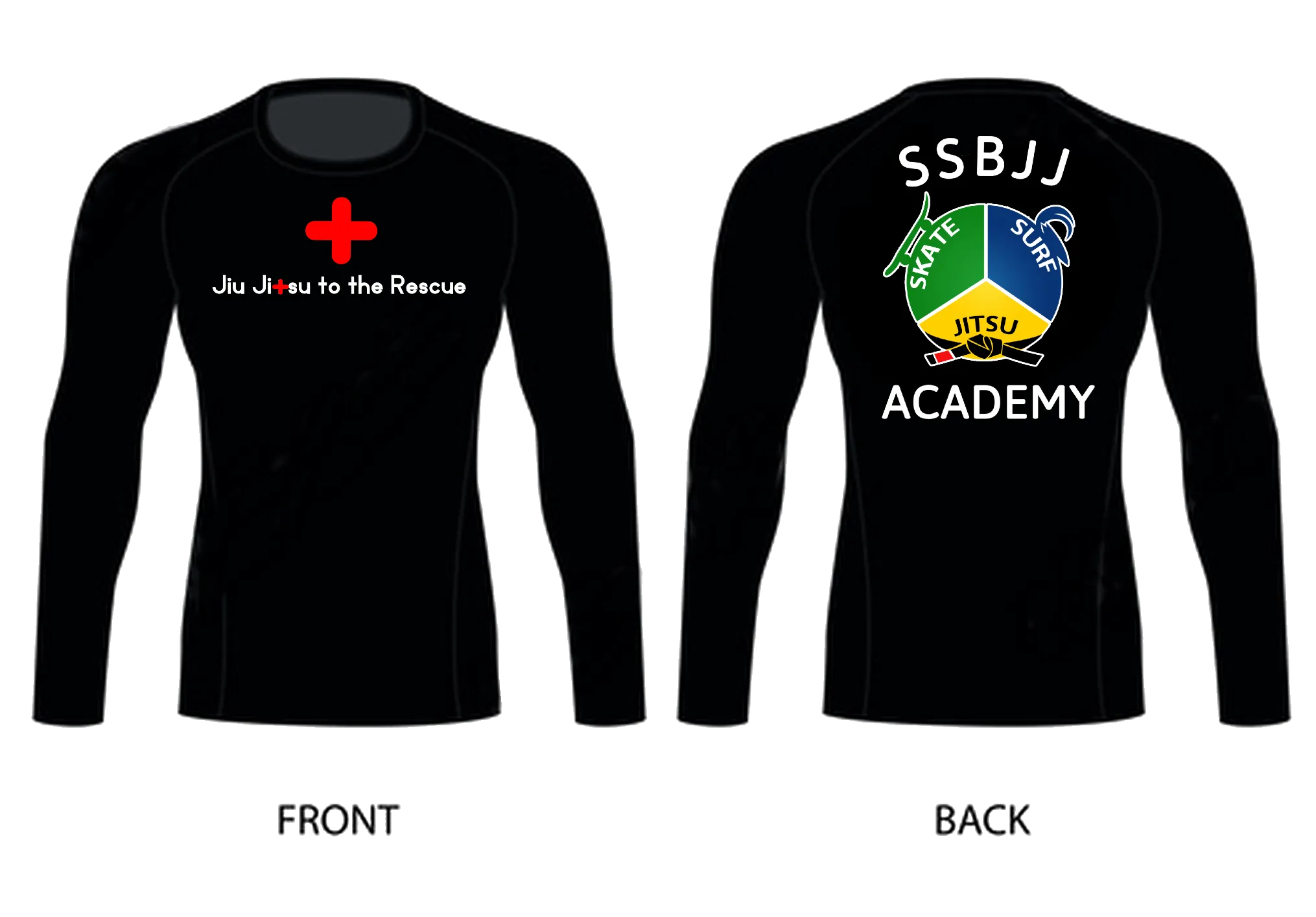 SSBJJ "Jiu-Jitsu to the Rescue" Rash Guard