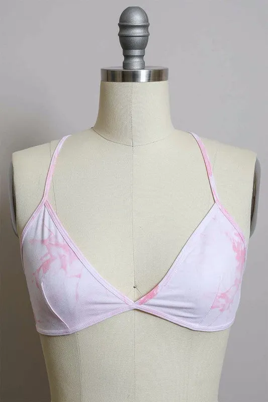 Summertime Tie Dye Triangle Bralette