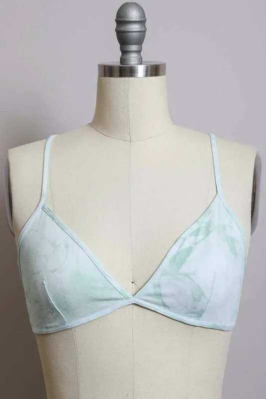 Summertime Tie Dye Triangle Bralette