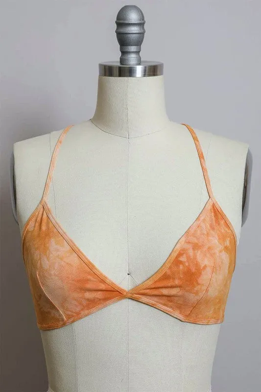 Summertime Tie Dye Triangle Bralette