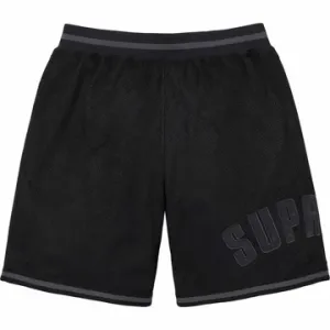 Supreme Ultrasuede Black Mesh Shorts
