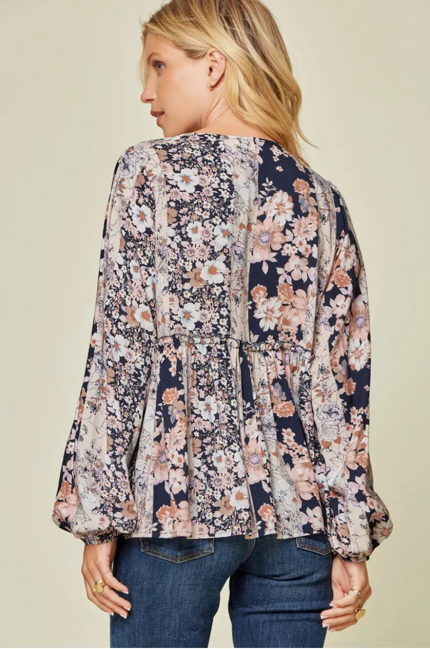 Take Me Out Blouse - Navy