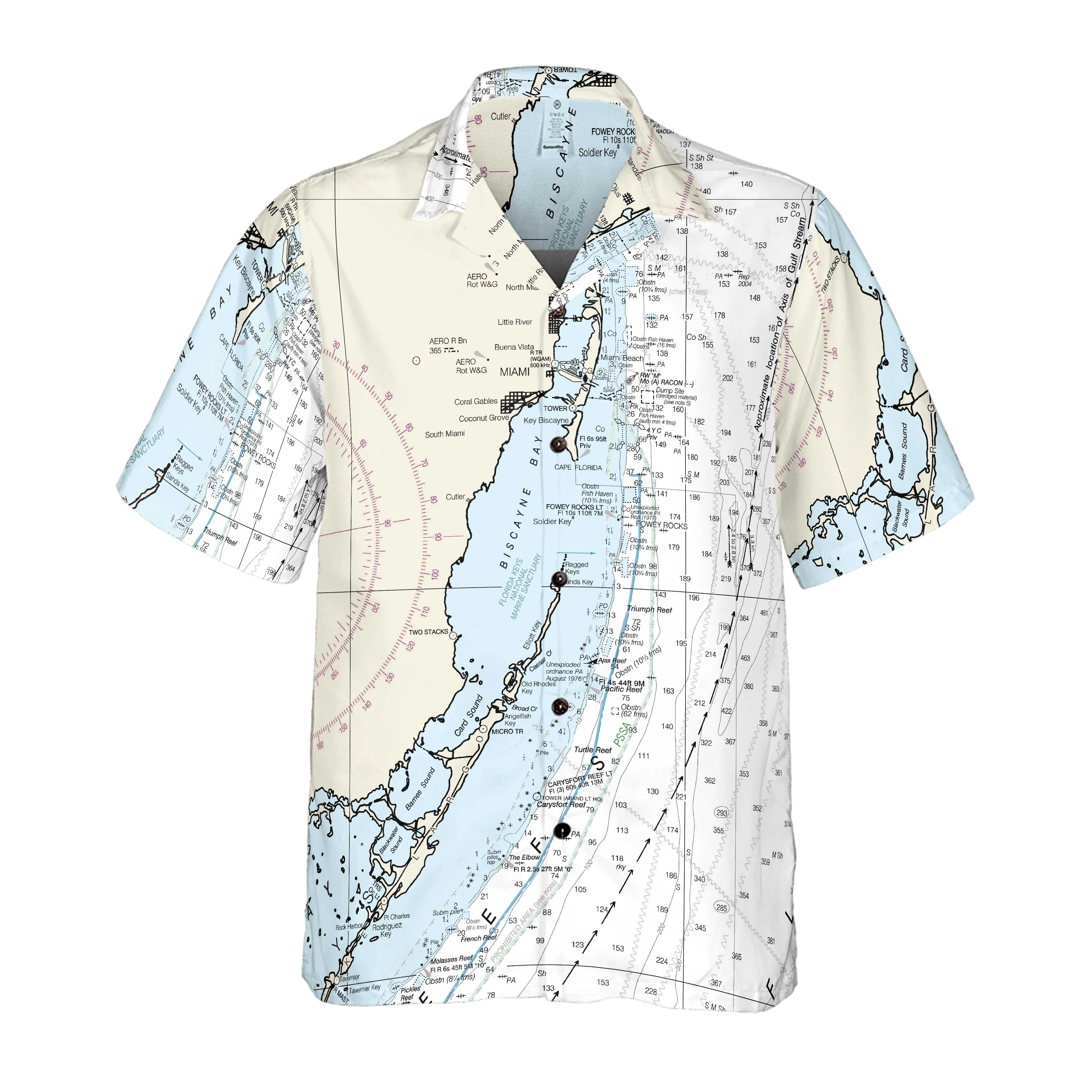 The Biscayne Bay Navigator Coconut Button Camp Shirt