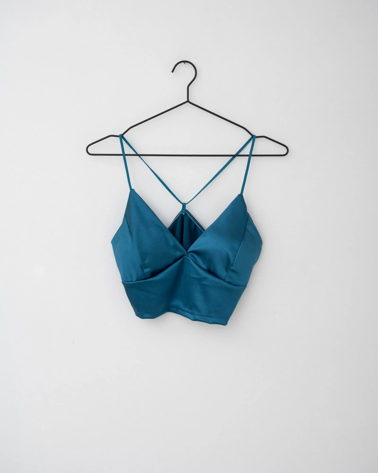 TILTIL Nora Satin Bra Petrol One Size