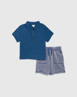 Toddler Boys Laguna Short Sleeve Polo Set