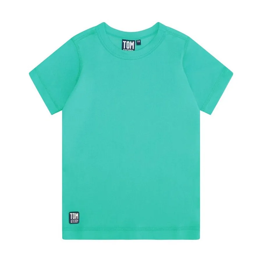 Tom & Teddy Boys Rash Tops Short Sleeves SMGSS-J- Spearmint