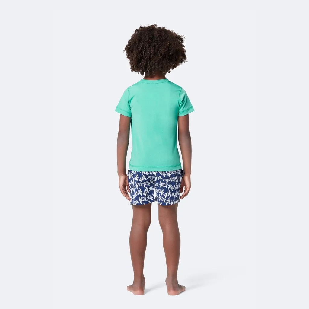 Tom & Teddy Boys Rash Tops Short Sleeves SMGSS-J- Spearmint