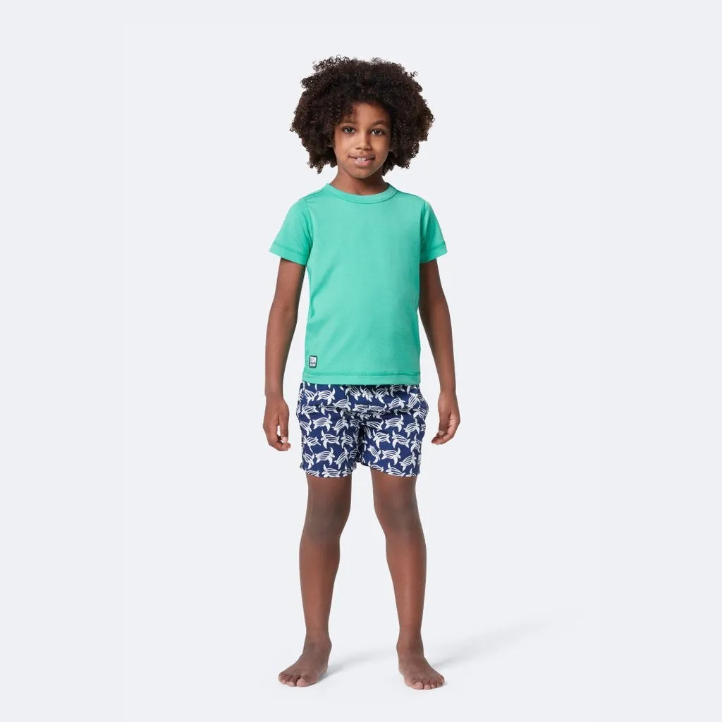Tom & Teddy Boys Rash Tops Short Sleeves SMGSS-J- Spearmint