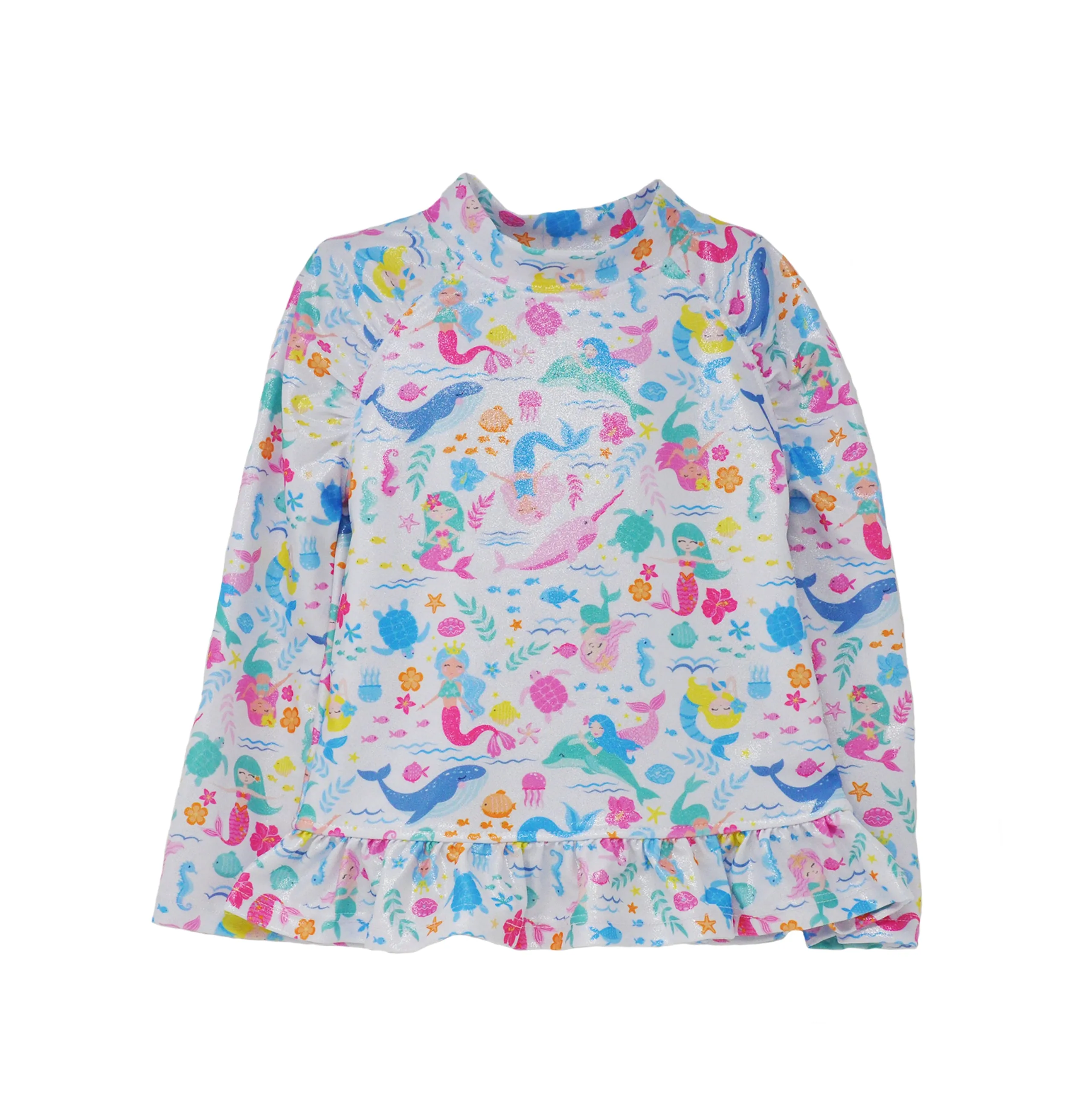 UPF 50  Ruffle Rash Guard - G