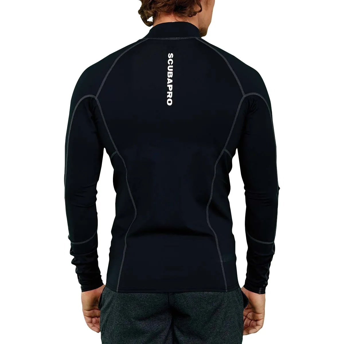 Used ScubaPro Black T-Flex Mens, Long Sleeve (UPF80)