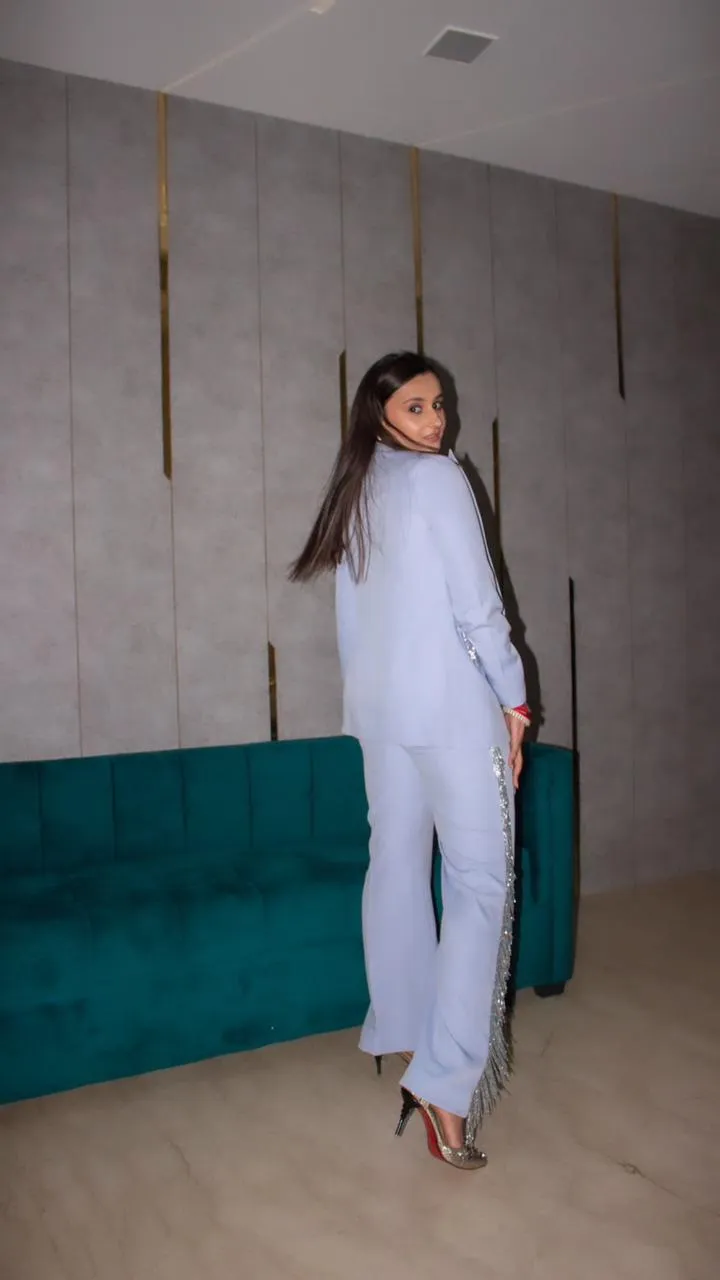 Victoria Blue Fringe Set