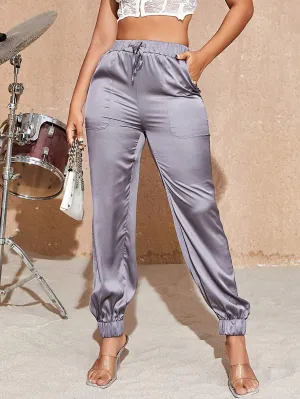 Waist Slant Pocket Cargo Pants