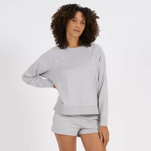WOMEN'S HALO CREW - PHG PALE GREY HEATHER