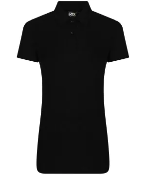 Womens pro polyester polo | Black