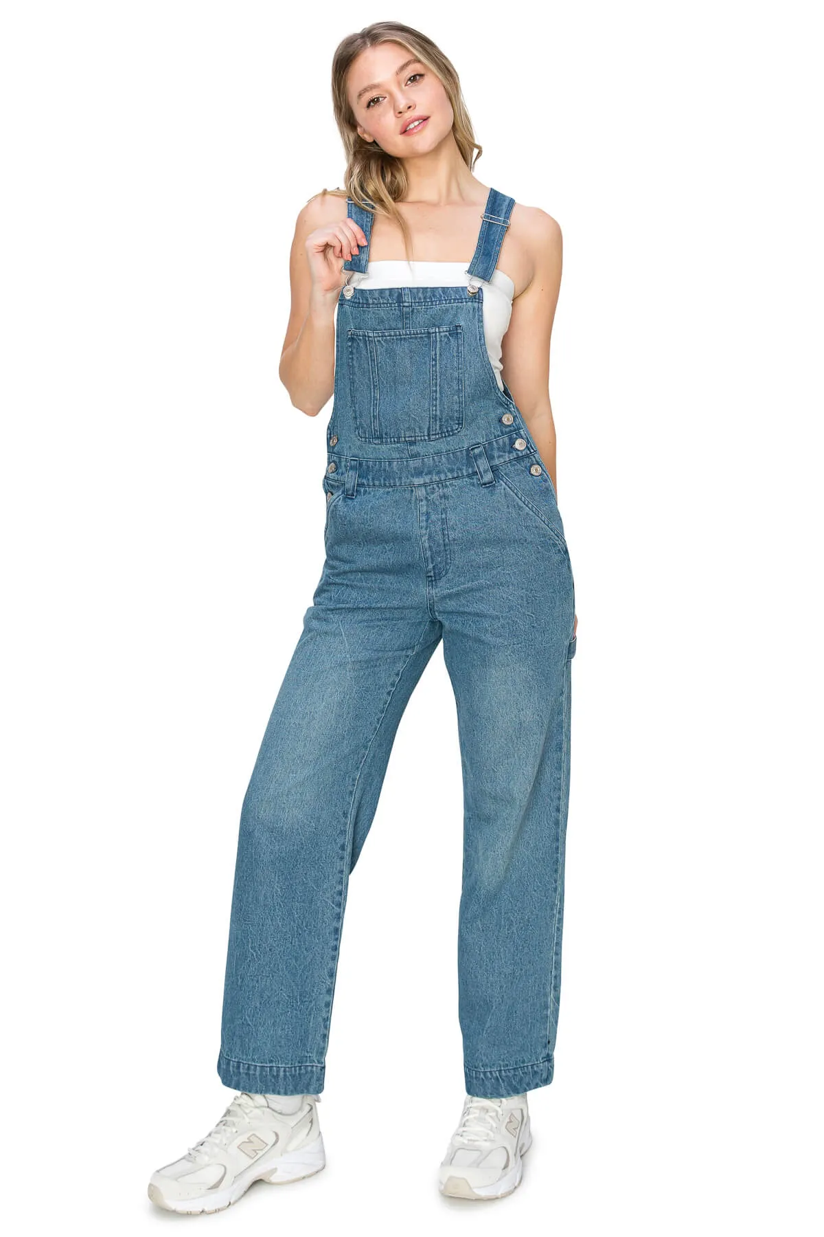 Workwear Overalls - Medium Wash