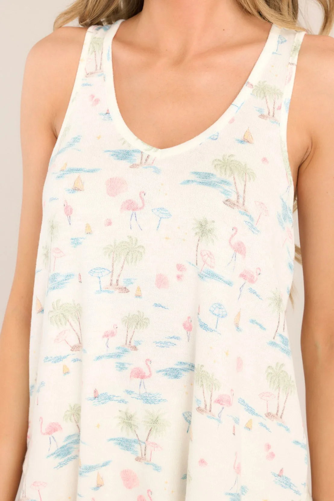Z-Supply Spring Break Vacay Cloud Dancer Top